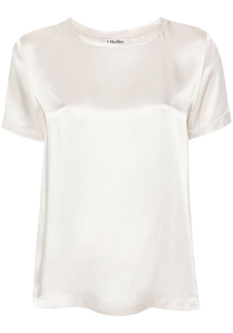 Top Rebecca satinato in bianco S Maxmara  - donna 'S MAXMARA | Top | 2429166011600001